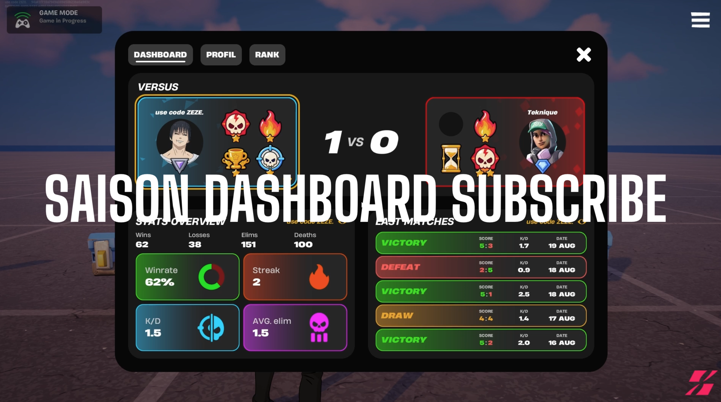 Season Dashboard