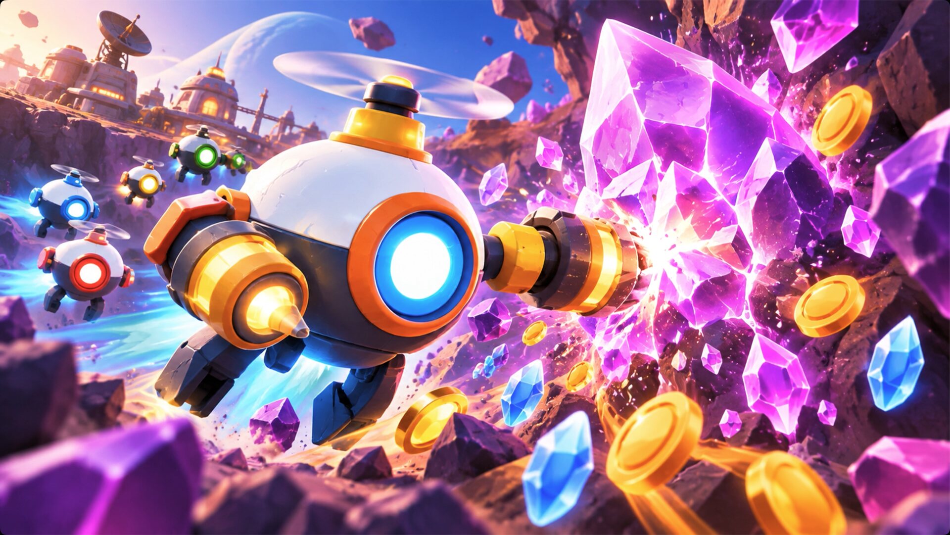 Drone Mining Simulator gameplay screenshot